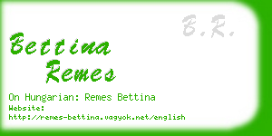 bettina remes business card